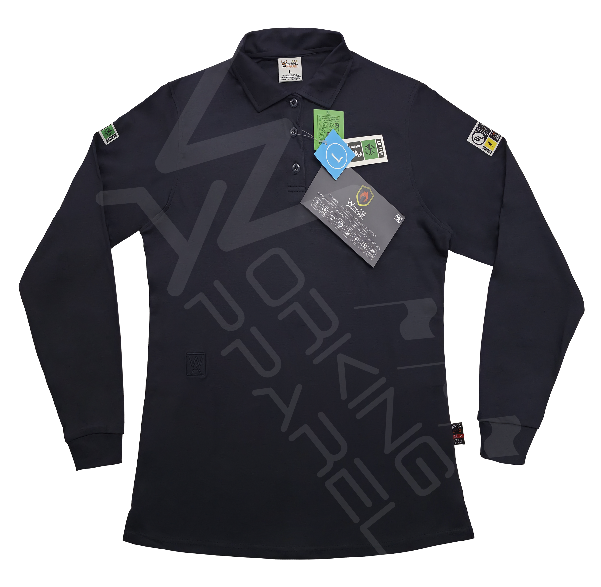 Polera pique manga larga FR dama lado A copy